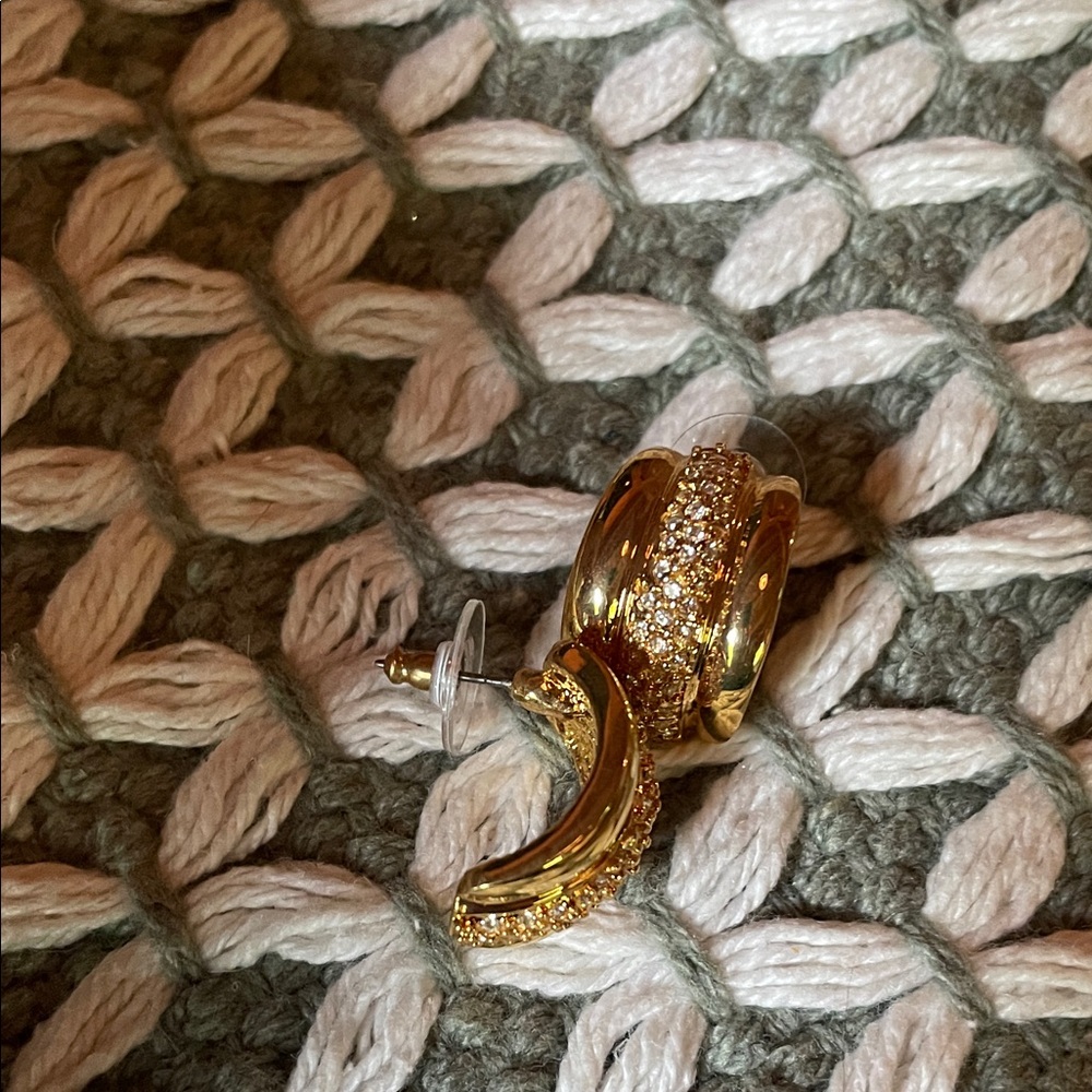 IMAN Elegant Gold and Silver Women's Earrings